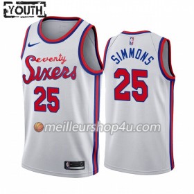 Maillot Basket Enfant Philadelphia 76ers Ben Simmons 25 2019-20 Nike Classic Edition Swingman